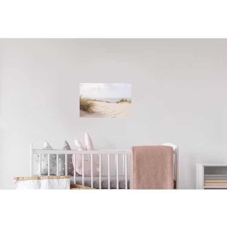 Wolken - Duinlandschap - Zand Muursticker klein -kinderkamer