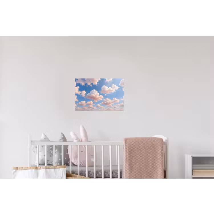 Wolken - Hemel - Natuur - Licht - Blauw Muursticker klein -kinderkamer