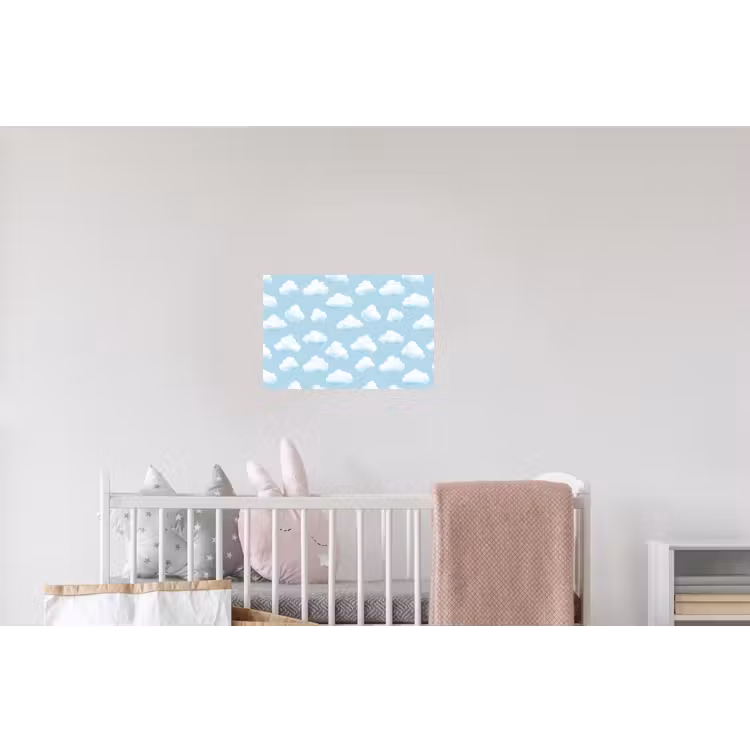 Wolken - Illustratie - Blauw Muursticker klein 286 -kinderkamer