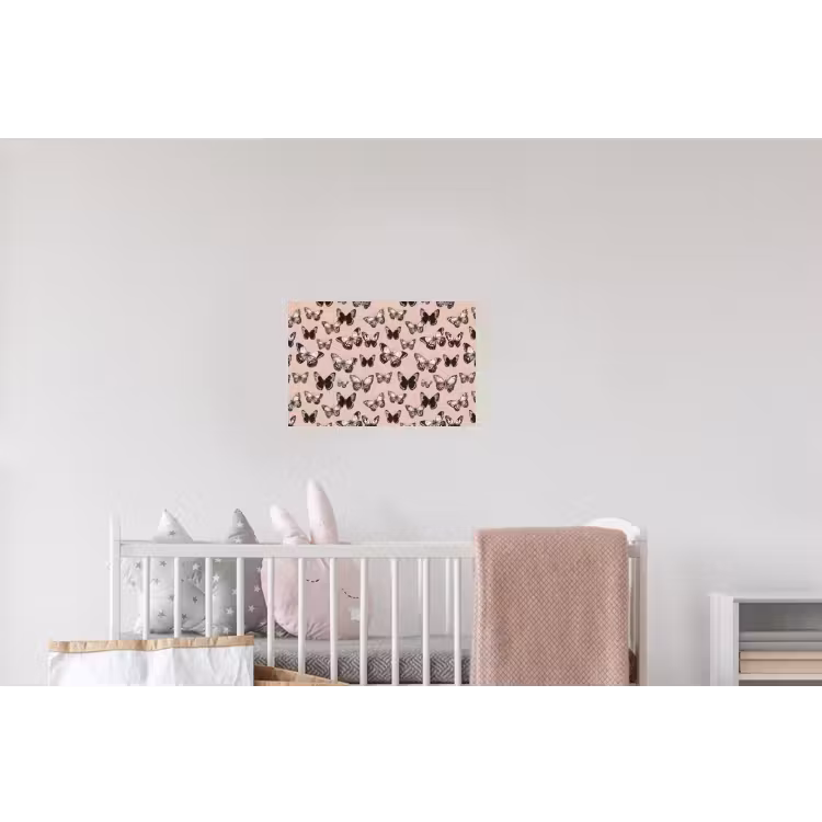 Tijdloos - Vlinders - Perzik Muursticker klein 286 -kinderkamer