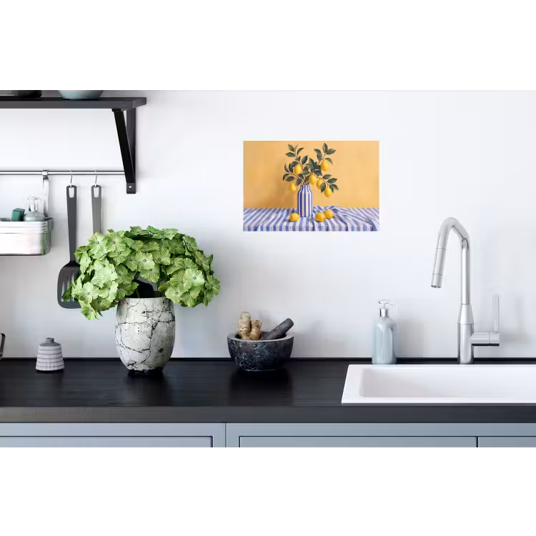Wandtattoo – Zitrone – Stillleben – Modern - Citroen - Stilleven - Modern Muursticker klein