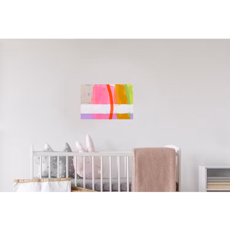 Abstract - Kleurrijk - Vormen - Modern - Kunst Muursticker klein -kinderkamer