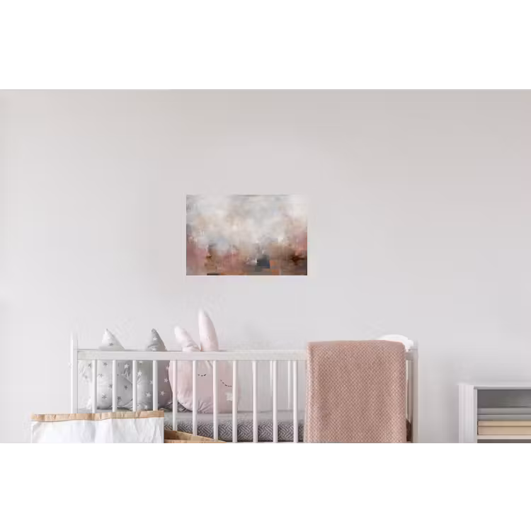 Abstract - Vloeiend - Kunst - Modern - Beige Muursticker klein -kinderkamer