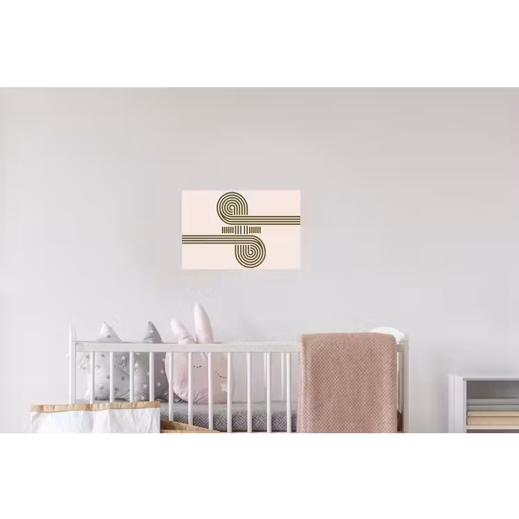 Abstract - Vormen - Modern - Groen Muursticker klein -kinderkamer