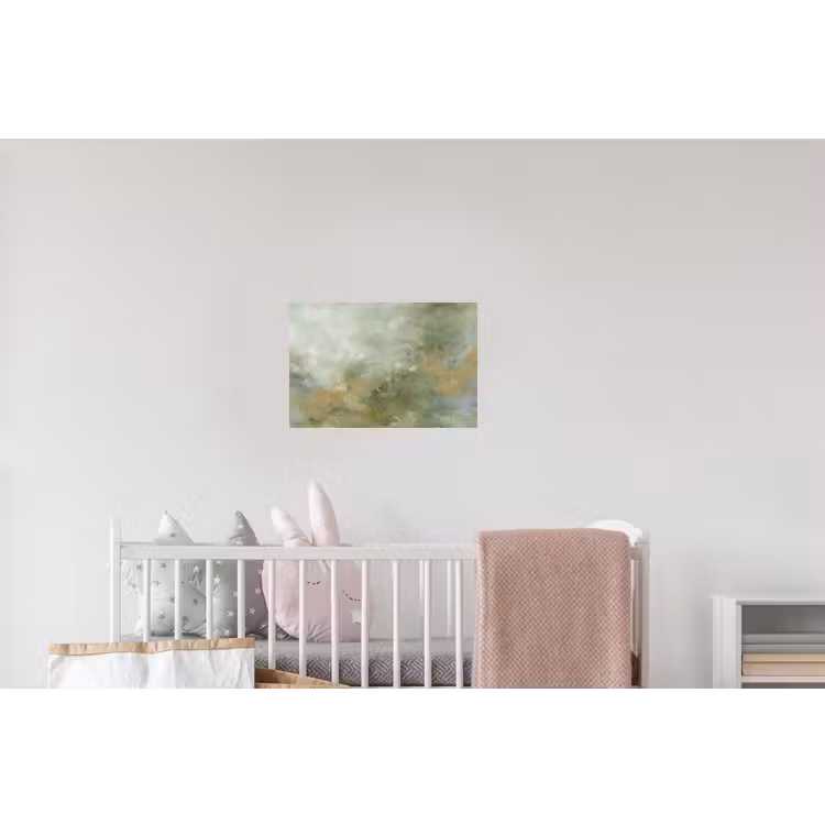 Abstract - Groen - Beige - Modern - Kunst Muursticker klein -kinderkamer