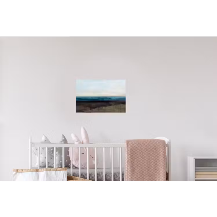 Abstract - Landschap - Horizon - Blauw - Modern Muursticker klein -kinderkamer