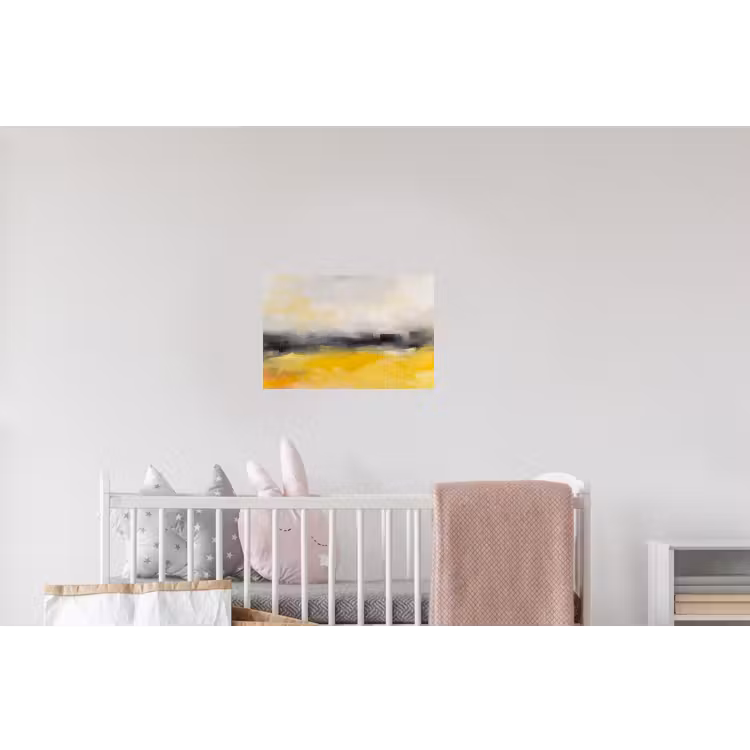 Abstract - Landschap - Modern - Geel Muursticker klein -kinderkamer