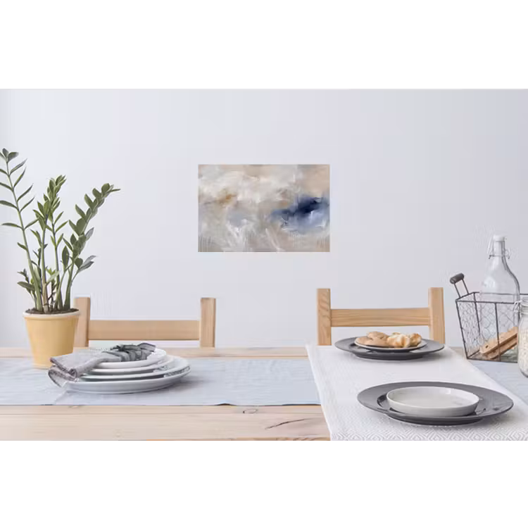 Abstract - Wolken - Sfeer - Modern - Beige Muursticker klein -eettafel