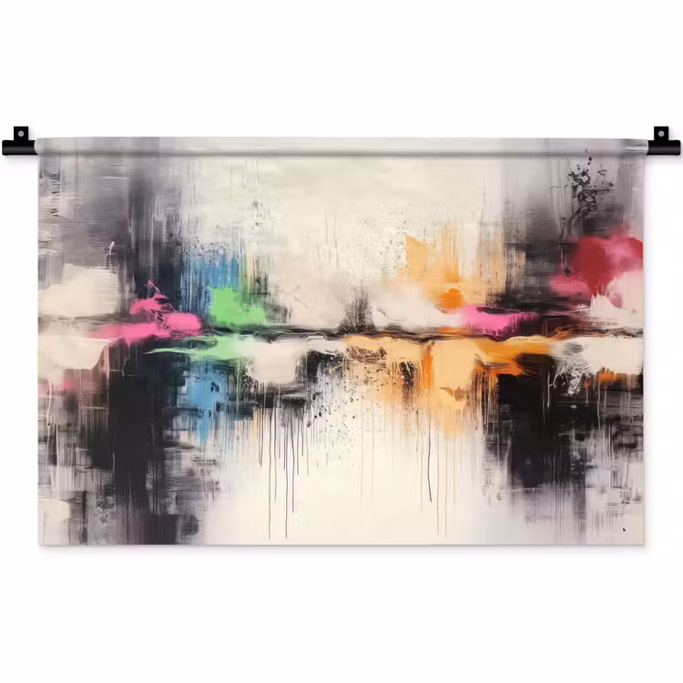 Abstract - Kleurexplosie - Landschap Wandkleed katoen klein -zz3d