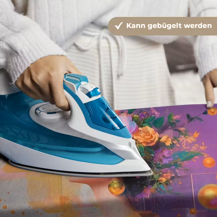 Abstract - Vrouw - Bloemenkroon - Goud Wandkleed katoen klein -tsfeer9_DE