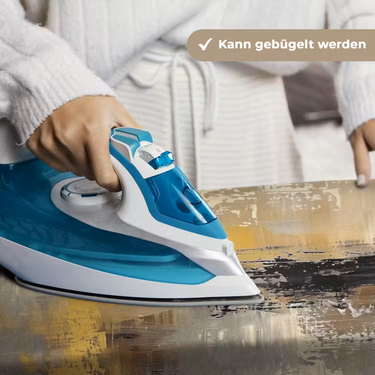 Abstract - Geel - Modern - Beige Wandkleed katoen klein -tsfeer9_DE