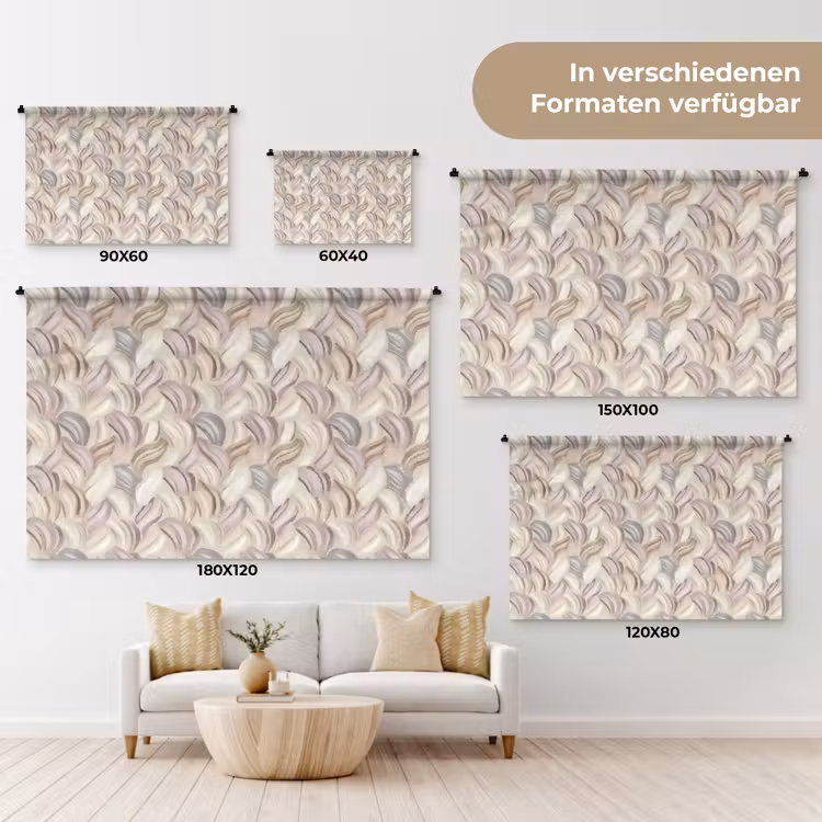 Abstract - Golvend - Pastel Wandkleed katoen klein 269 -tsfeer8_DE