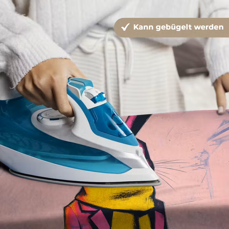 Abstract - Konijn - Sjaal - Geel Wandkleed katoen klein -tsfeer9_DE
