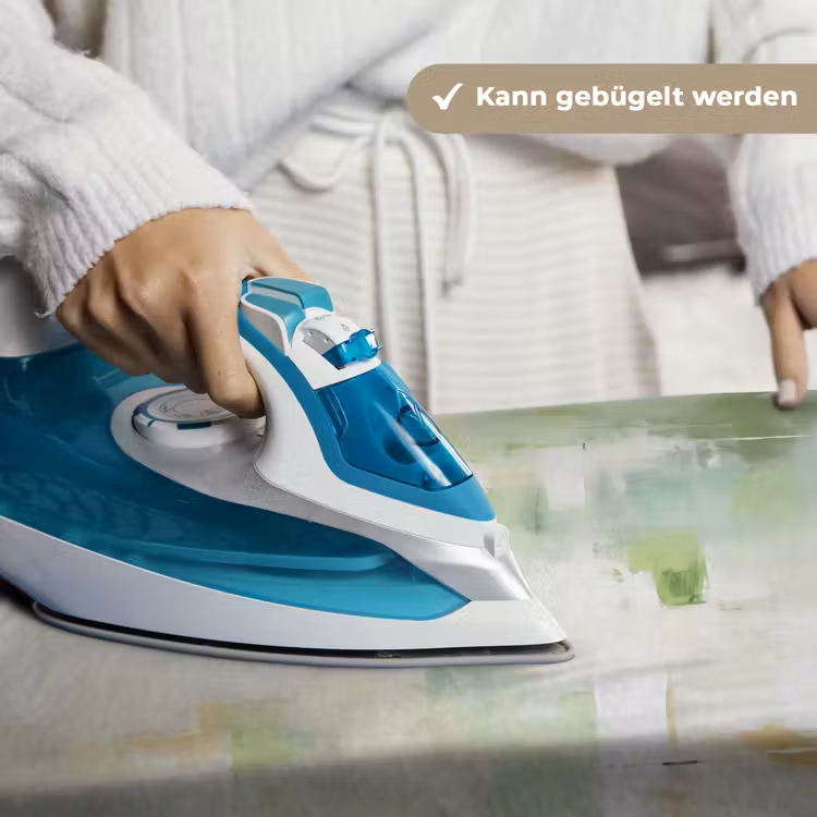 Abstract - Kunst - Wit - Groen - Modern Wandkleed katoen klein -tsfeer9_DE