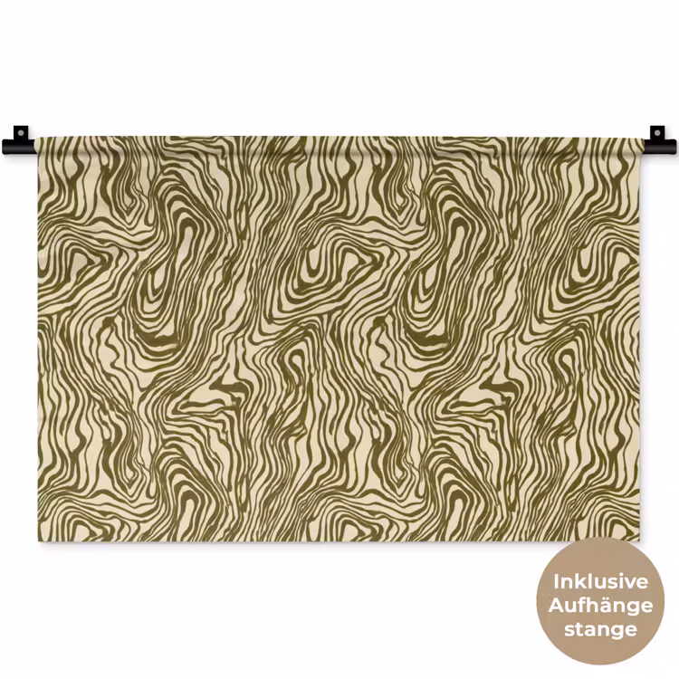 Abstract - Marmer - Groen Wandkleed katoen klein 269 -t3d_DE