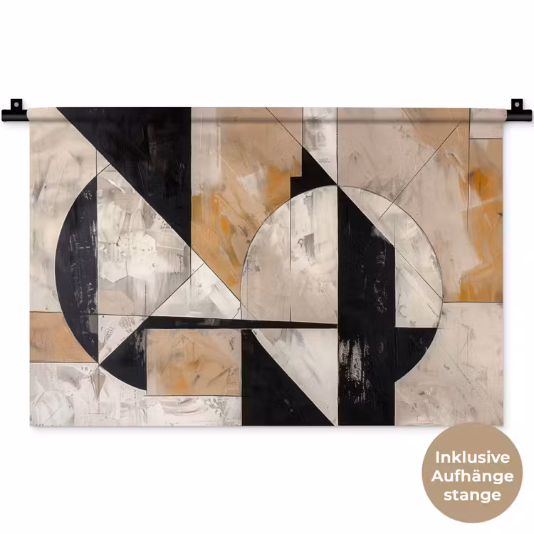 Abstract - Modern - Geometrisch - Pastel Wandkleed katoen klein -t3d_DE
