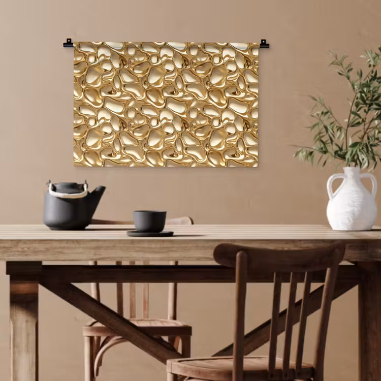 Abstract - Modern - Goud Wandkleed katoen klein 269 -sfeer6