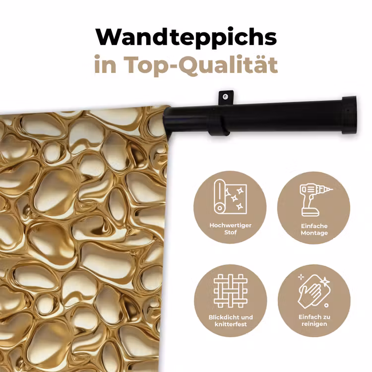 Abstract - Modern - Goud Wandkleed katoen klein 269 -tsfeer2_DE