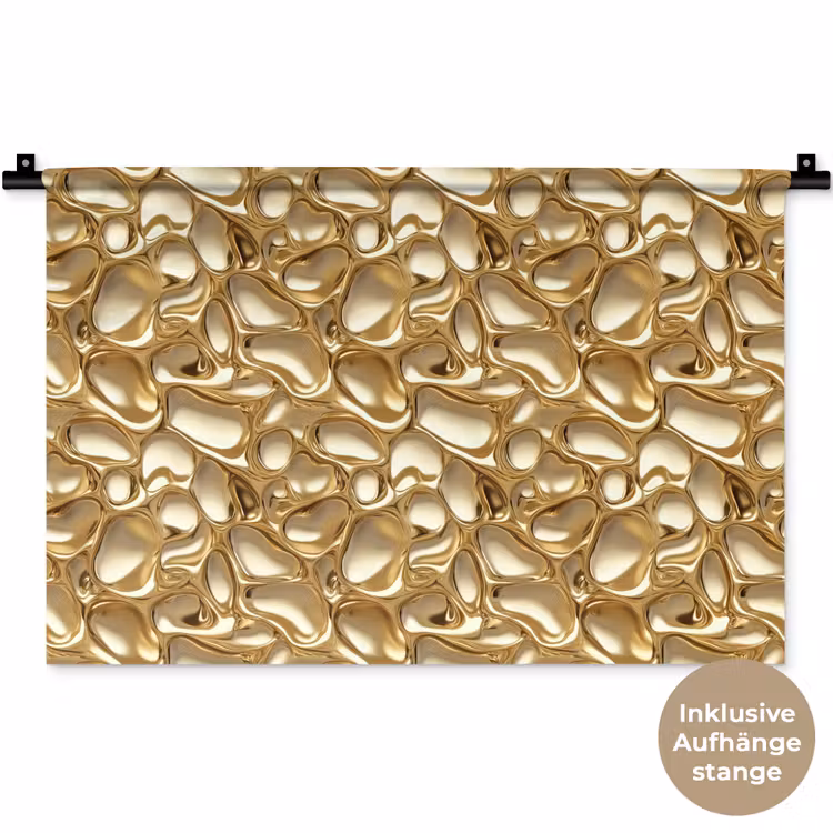 Abstract - Modern - Goud Wandkleed katoen klein 269 -t3d_DE
