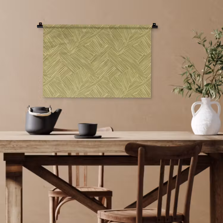 Abstract - Modern - Groen Wandkleed katoen klein 269 -sfeer6