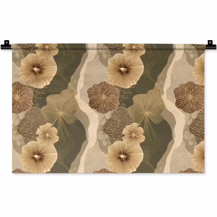 Abstract - Modern - Groen Wandkleed katoen klein 269 -zz3d
