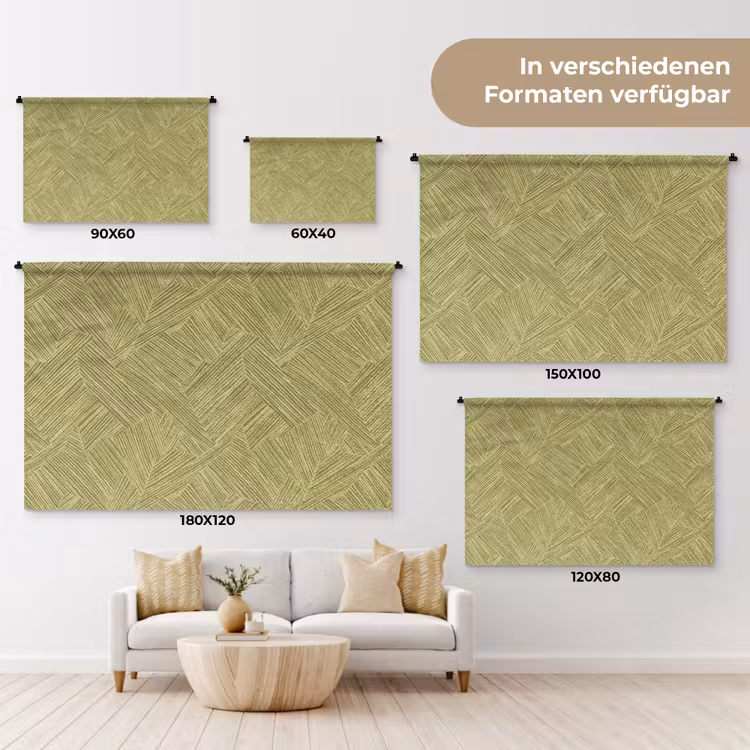 Abstract - Modern - Groen Wandkleed katoen klein 269 -tsfeer8_DE