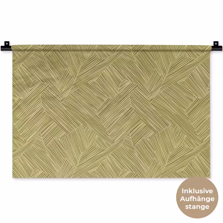 Abstract - Modern - Groen Wandkleed katoen klein 269 -t3d_DE