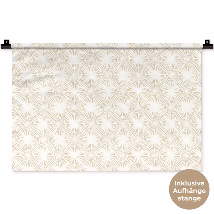 Abstract - Motief - Beige Wandkleed katoen klein 269 -t3d_DE