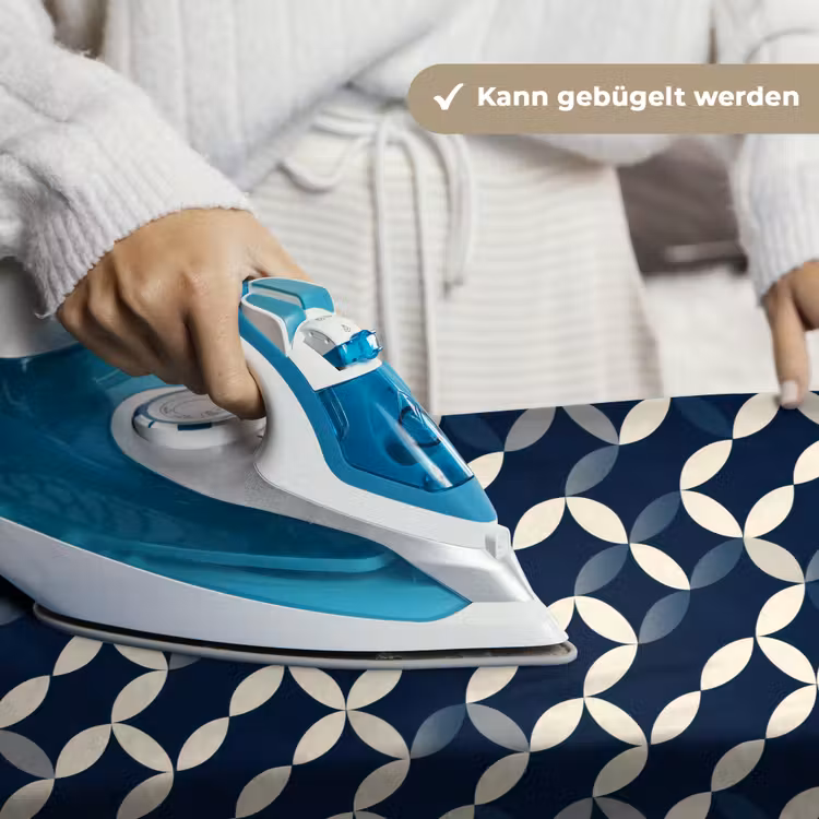 Abstract - Patroon - Blauw Wandkleed katoen klein 269 -tsfeer9_DE