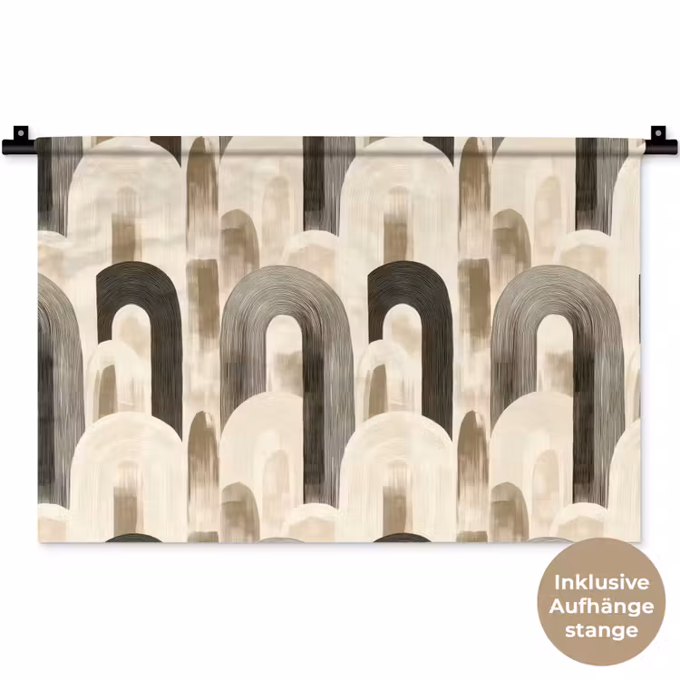 Abstract - Patroon - Bogen Wandkleed katoen klein 269 -t3d_DE