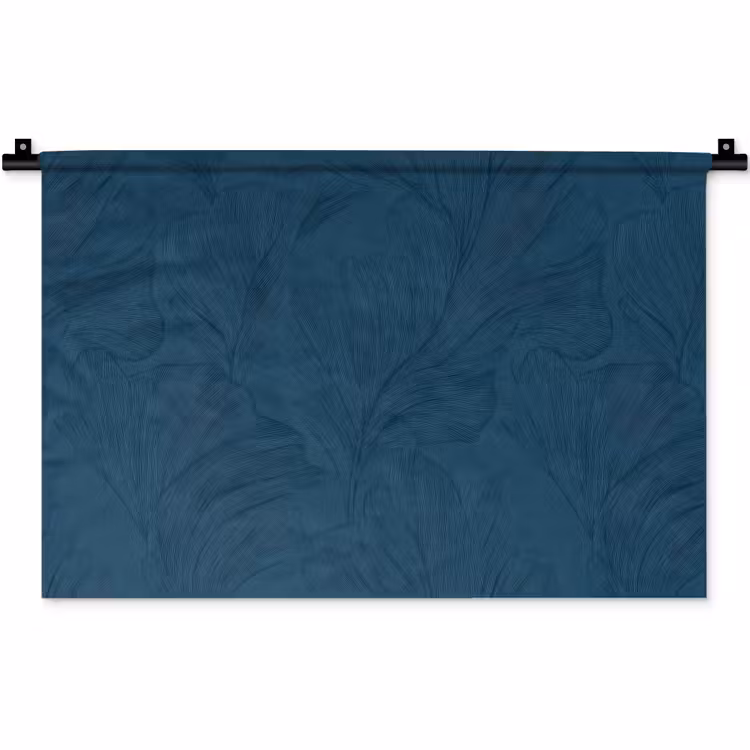 Abstract - Patroon - Donkerblauw - Elegant Wandkleed katoen klein 269 -zz3d