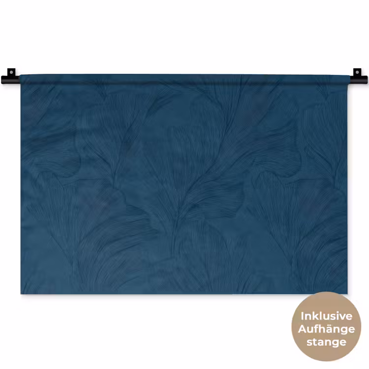 Abstract - Patroon - Donkerblauw - Elegant Wandkleed katoen klein 269 -t3d_DE