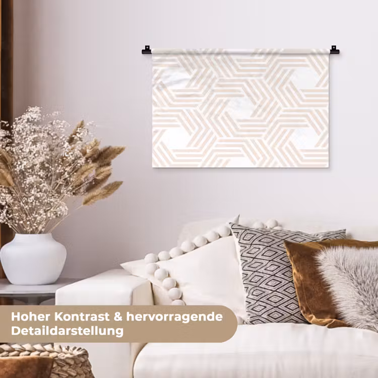 Abstract - Patronen - Design Wandkleed katoen klein 269 -tsfeer1_DE