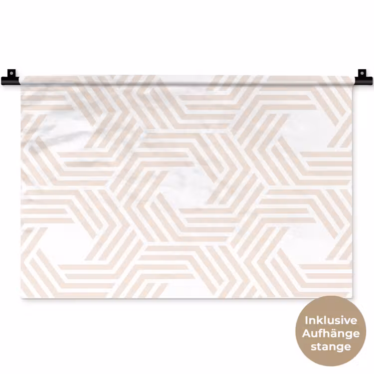 Abstract - Patronen - Design Wandkleed katoen klein 269 -t3d_DE