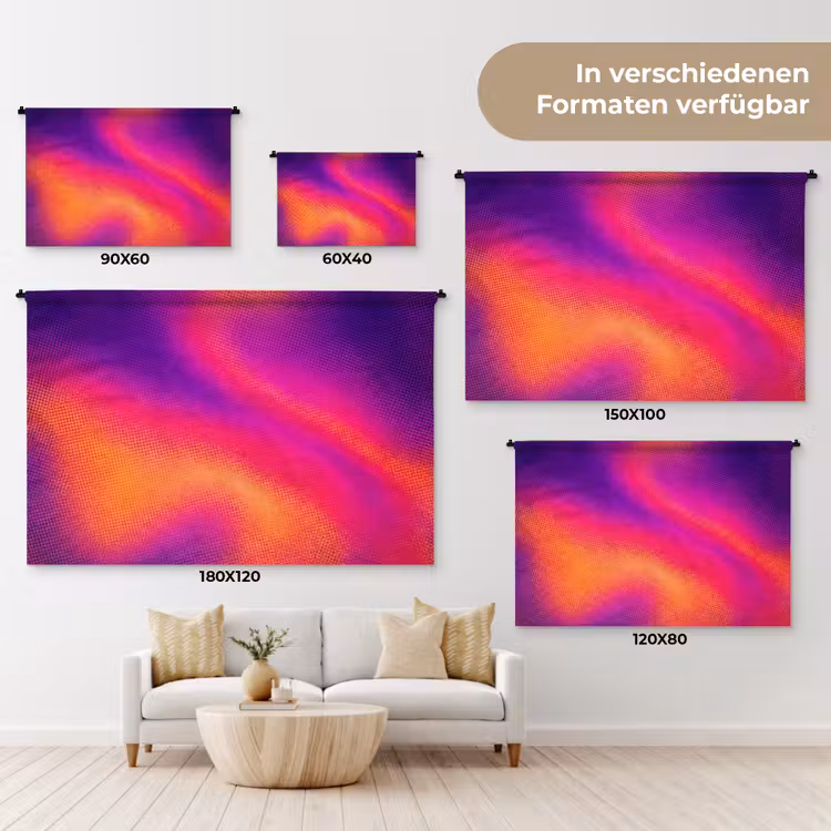 Abstract - Patroon - Kleurverloop Wandkleed katoen klein -tsfeer8_DE