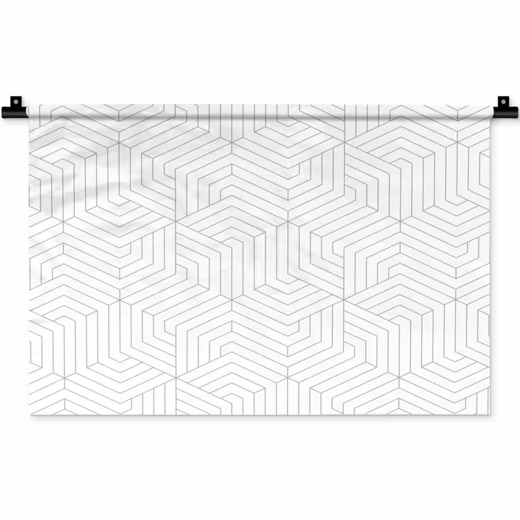 Abstract - Patronen - Design - Lijn Wandkleed katoen klein 269 -zz3d