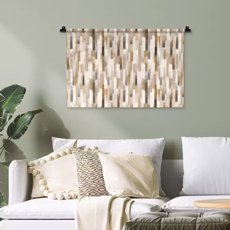 Abstract - Patroon - Kwaststreken Wandkleed katoen klein 269 -sfeer7