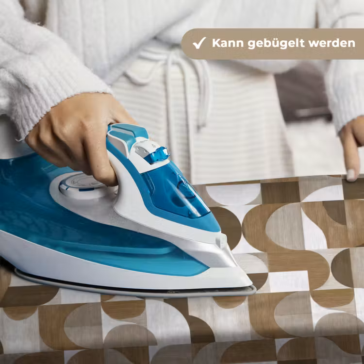 Abstract - Retro - Bruin Wandkleed katoen klein 269 -tsfeer9_DE
