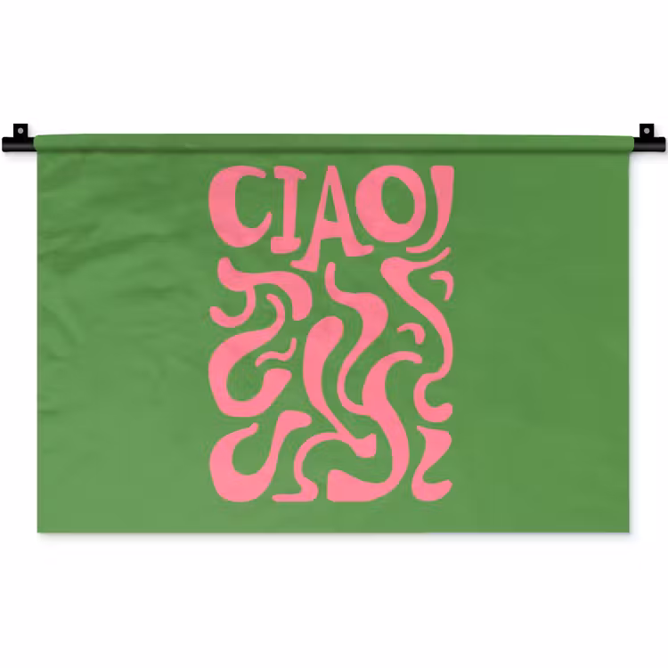 Abstract - Roze - Ciao - Vormen Wandkleed katoen klein -zz3d