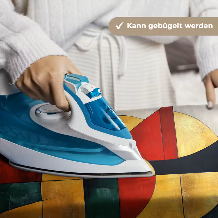 Abstract - Kerst - Goud - Rood - Groen Wandkleed katoen klein -tsfeer9_DE