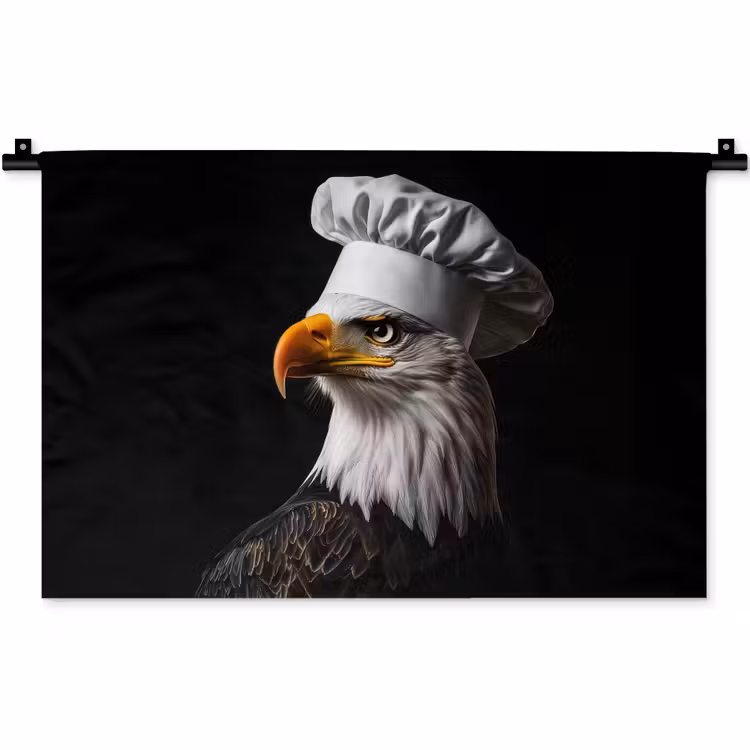 Arend -Amerika - Koksmuts - Vogel - Stoer Wandkleed katoen klein -zz3d
