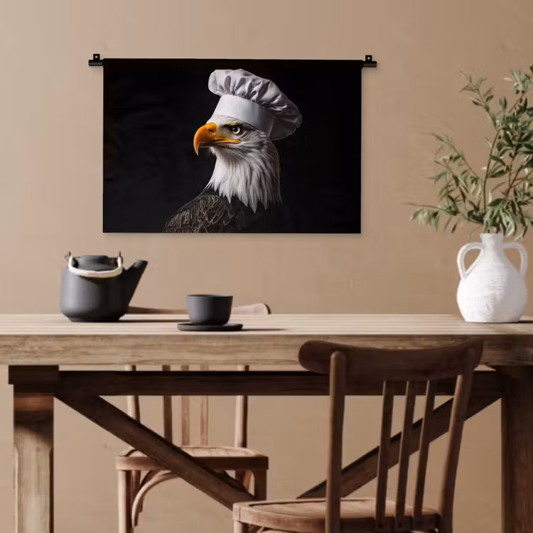 Arend -Amerika - Koksmuts - Vogel - Stoer Wandkleed katoen klein -sfeer6
