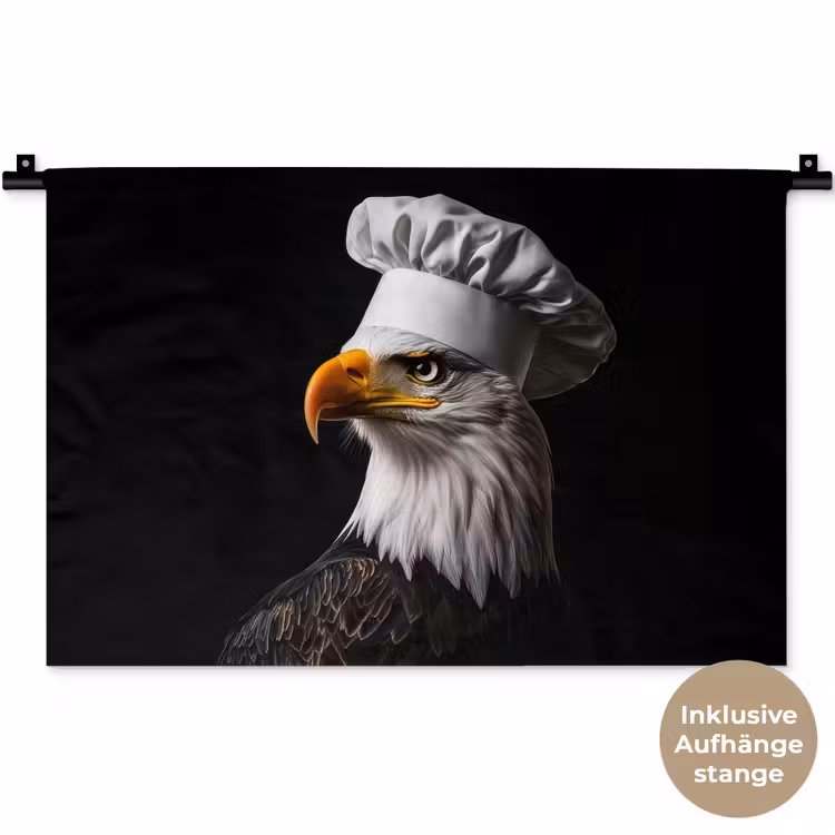 Arend -Amerika - Koksmuts - Vogel - Stoer Wandkleed katoen klein -t3d_DE