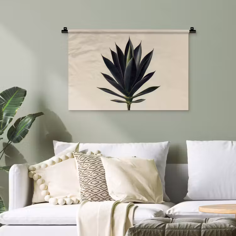 Agaveplant - Symmetrisch - Groen Wandkleed katoen klein -sfeer7