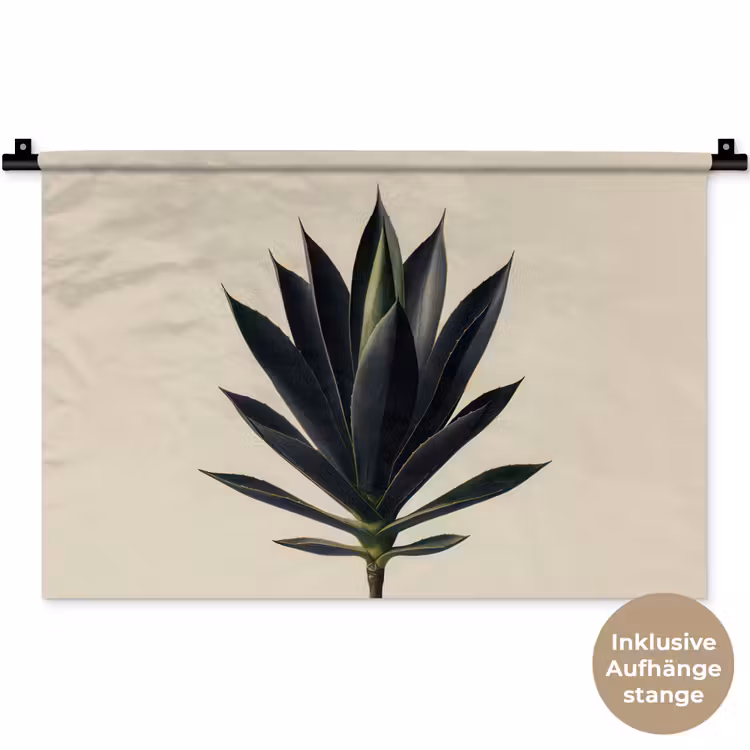 Agaveplant - Symmetrisch - Groen Wandkleed katoen klein -t3d_DE