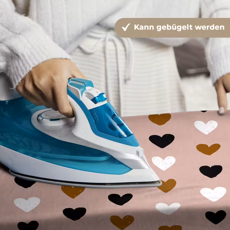 Oudroze - Hartjes - Patroon Wandkleed katoen klein 269 -tsfeer9_DE