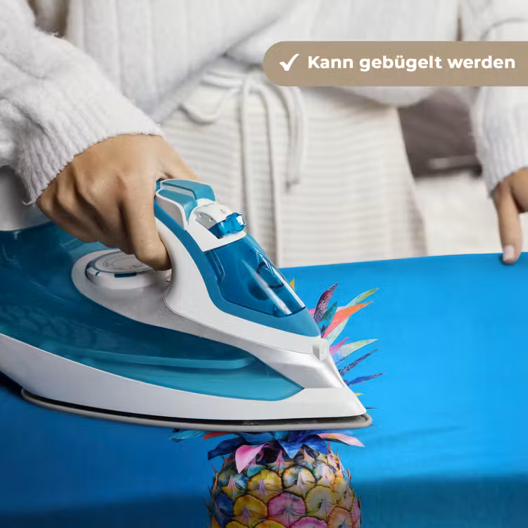 Ananas - Blauw - Tropisch - Vrolijk Wandkleed katoen klein -tsfeer9_DE
