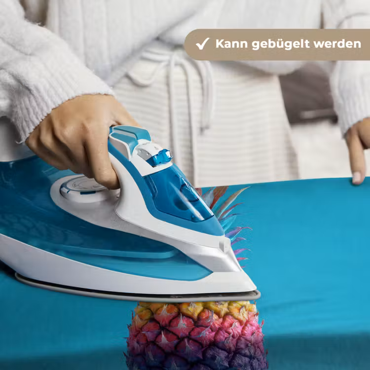 Ananas - Regenboog - Blauw - Popart Wandkleed katoen klein -tsfeer9_DE
