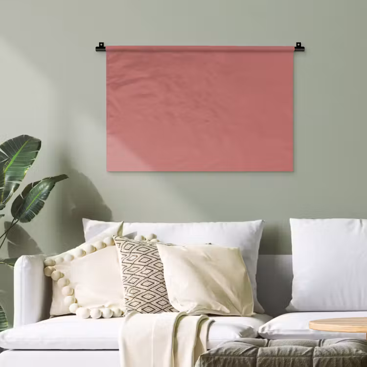 Ancient - Rose - Roze Wandkleed katoen klein 269 -sfeer7