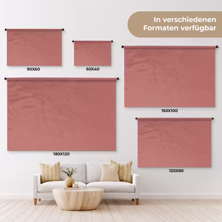 Ancient - Rose - Roze Wandkleed katoen klein 269 -tsfeer8_DE